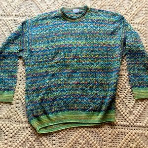 MONDO DI MARCO sweater.  Like new.  Vintage.  Amazing colors  size 54